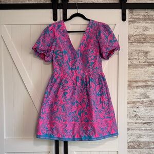 Lilly Pulitzer Susie short sleeve cotton dress w/ pockets